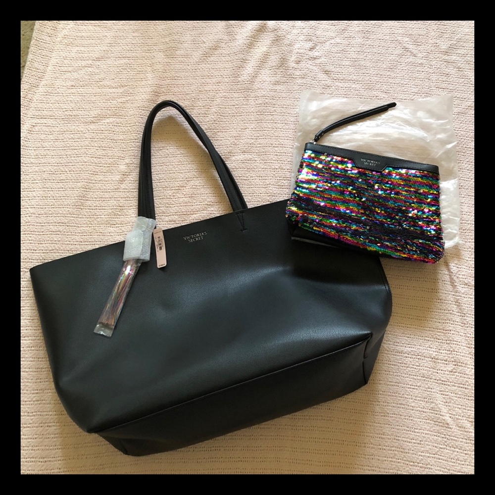 Victoria’s Secret Shopper Tote Bag w/ make-up bag